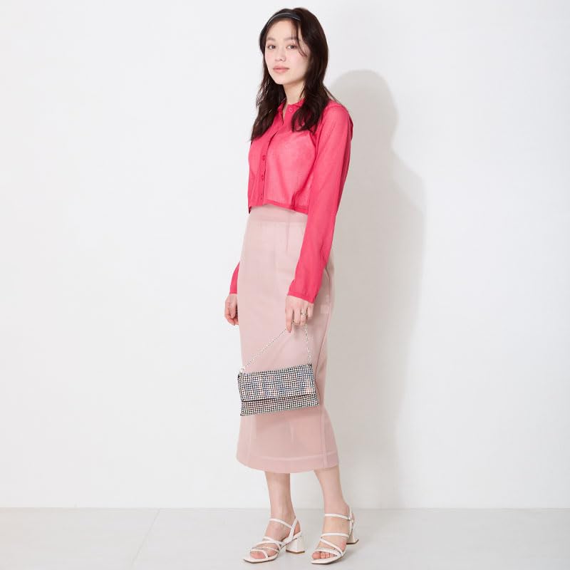 Clutch with attached shoulder chain RAINBOW [Oriental Traffic] bag, handbag, 3-way, bejeweled, occasion, strap, strap, square, women's,