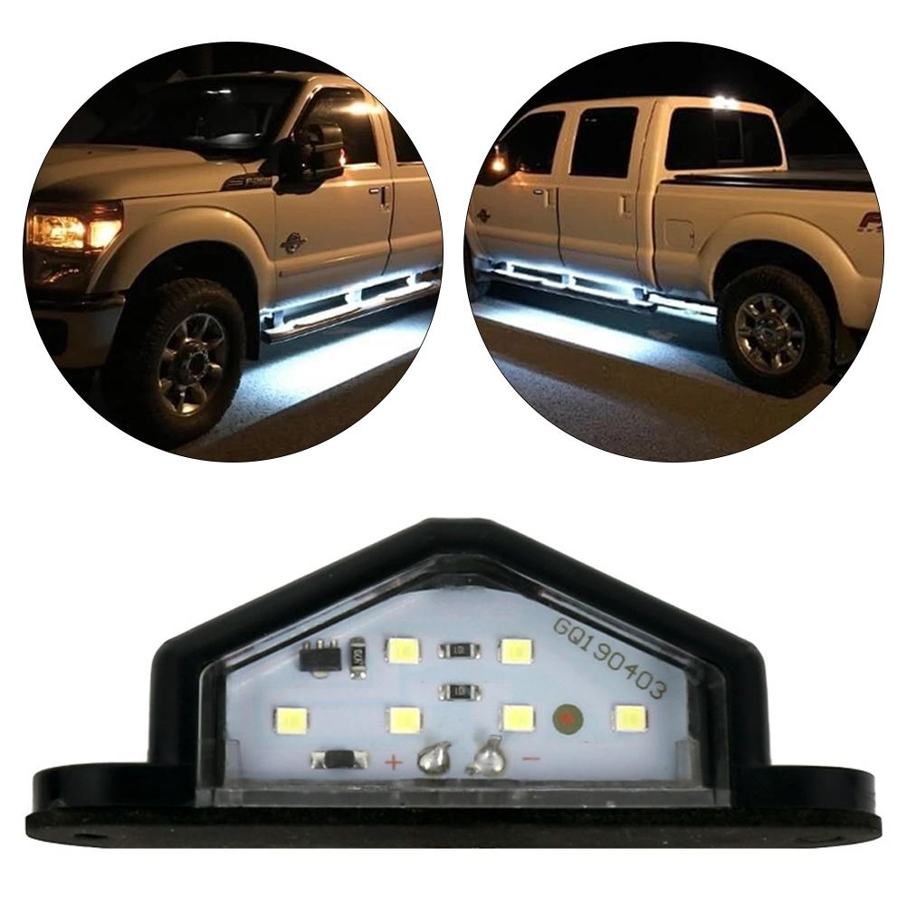 12V Car Truck LED License Number Plate Light Lamp Trailer Rear Tail Light White LED Number Plate Lamp