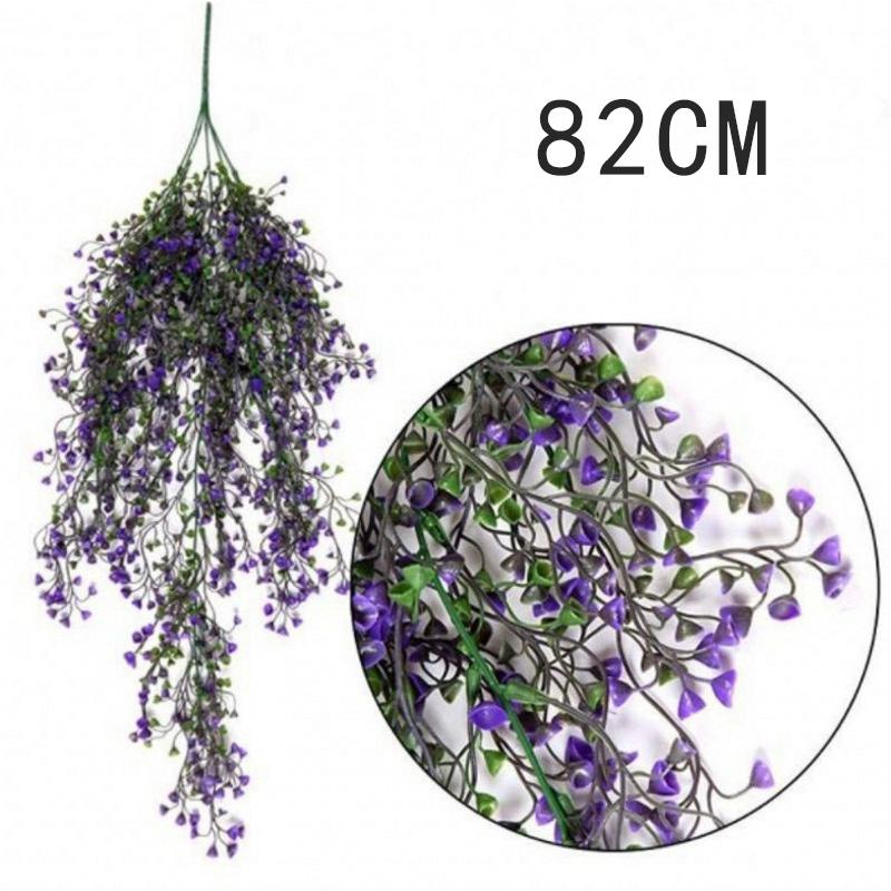 80CM Artificial Admiralty Willow Wall Hanging Plant Fake Vine Artificial Hanging Plant Home Garden Wall Decoration Fake Flowers