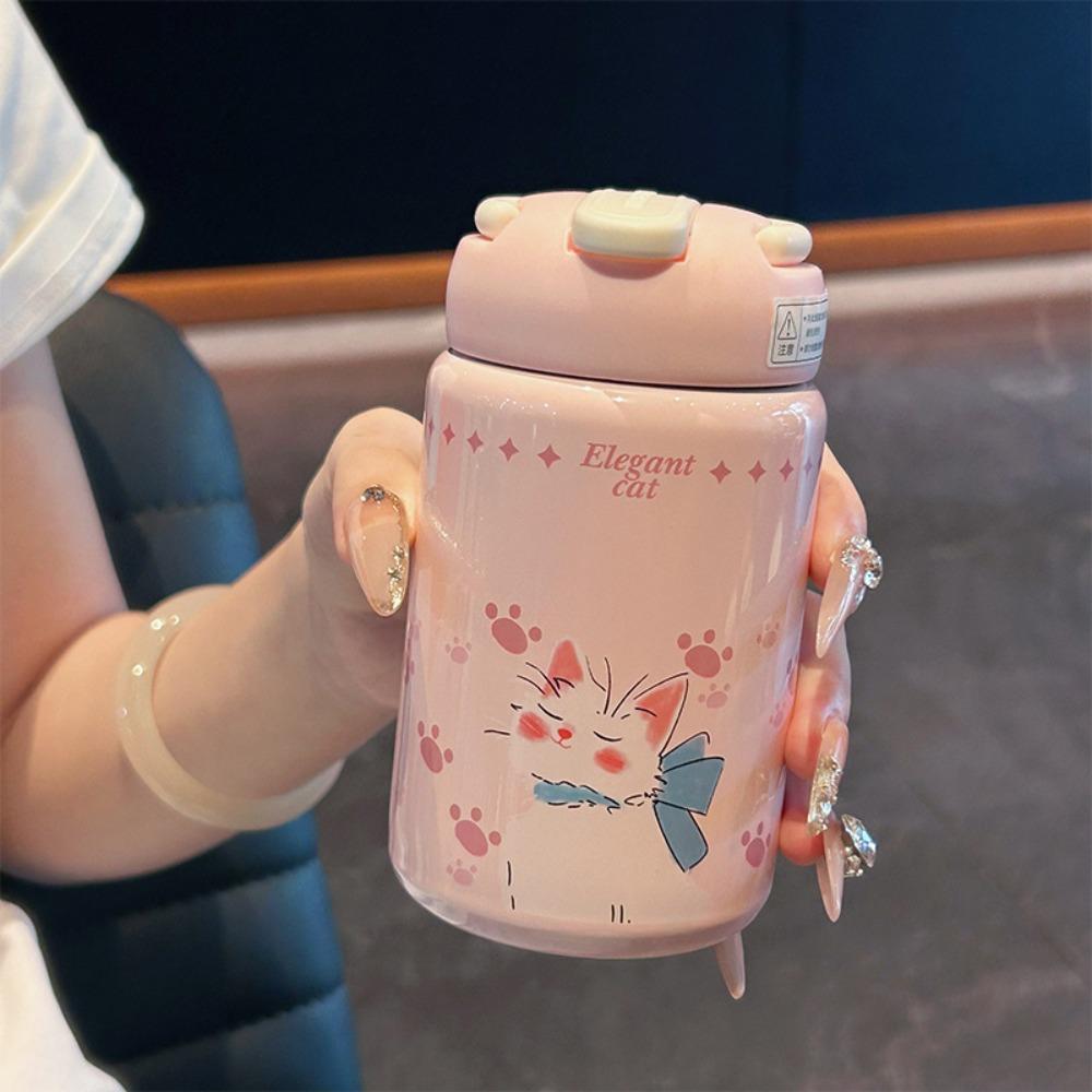 

260 мл Изолированная чашка с соломинкой Кофейная чашка Портативная чашка-соломинка Путешествие 260ML розовый