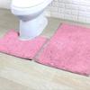 Set aus 2 Badezimmerteppichen Toilettenteppichen Super saugfähige Bodenmatten Europäische Dekoration