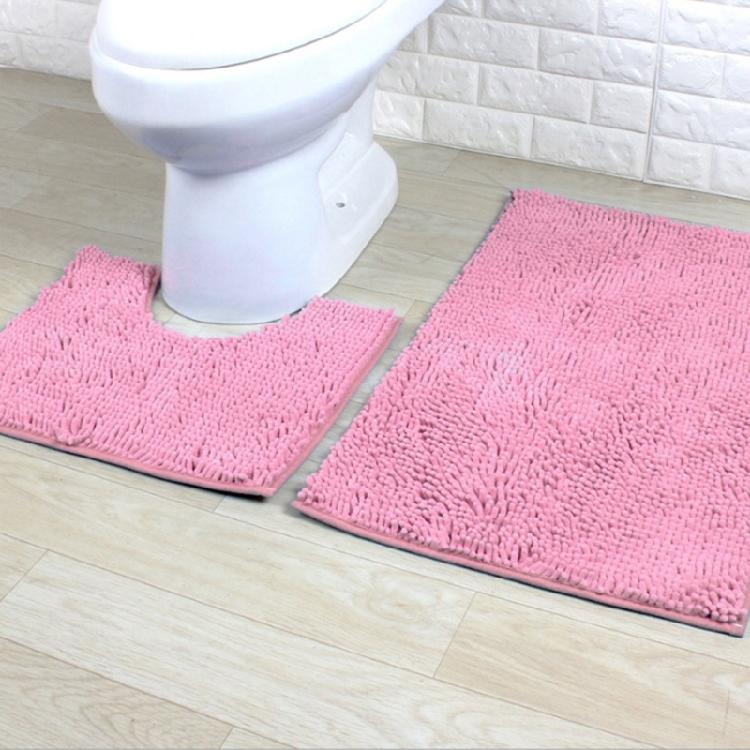 Set aus 2 Badezimmerteppichen Toilettenteppichen Super saugfähige Bodenmatten Europäische Dekoration