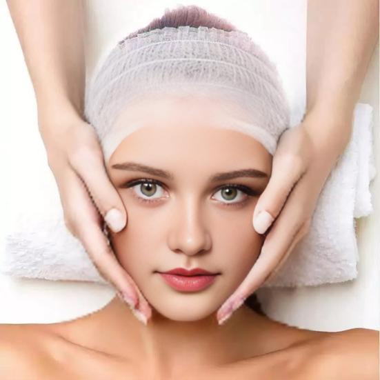 Hair Band Soft Breathable Non-Woven Material Elastic Disposable Spa Headband Massages Makeup Beauty Salon Hair Holder