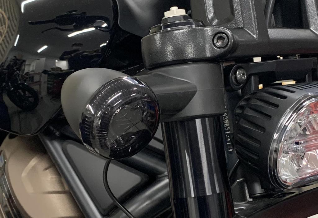 Kijima HD-01293 Motorcycle Turn Signal Lens Cover for Bullet Lamps, 2 Pack Sportster S, Pan America, Nightstar, Smoke