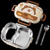 ZISIZ Kids Capybara 304 Stainless Steel Double Compartment Lunch Box