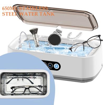 Ultrasonic Jewelry Ring Cleaner 650ml Large Capacity Ultrasonic Cleaning Machine 3 Time Modes Professional Ultrasonic Cleaner