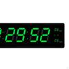 Desk Digital Clock with Date LED Desktop Alarm for Hall Beside Bedroom Green