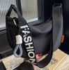 Trendy Korean-Style Nylon Crossbody Dumpling Bag for Women