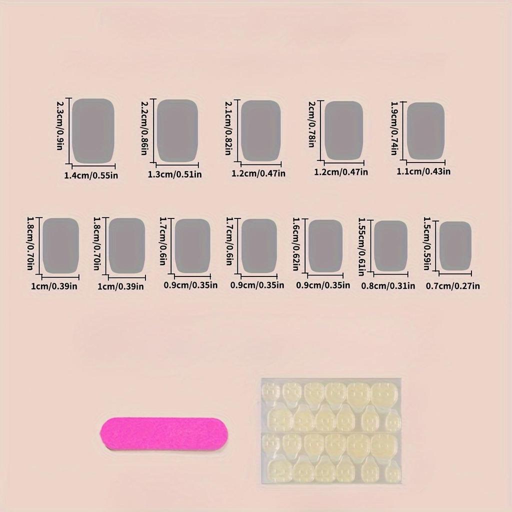 24pcs Short Coffin Ballet Press On Nails, Aurora Purple Gradient Fake Nails With Glitter Sequin,Full Cover False Nails For Women And Girls