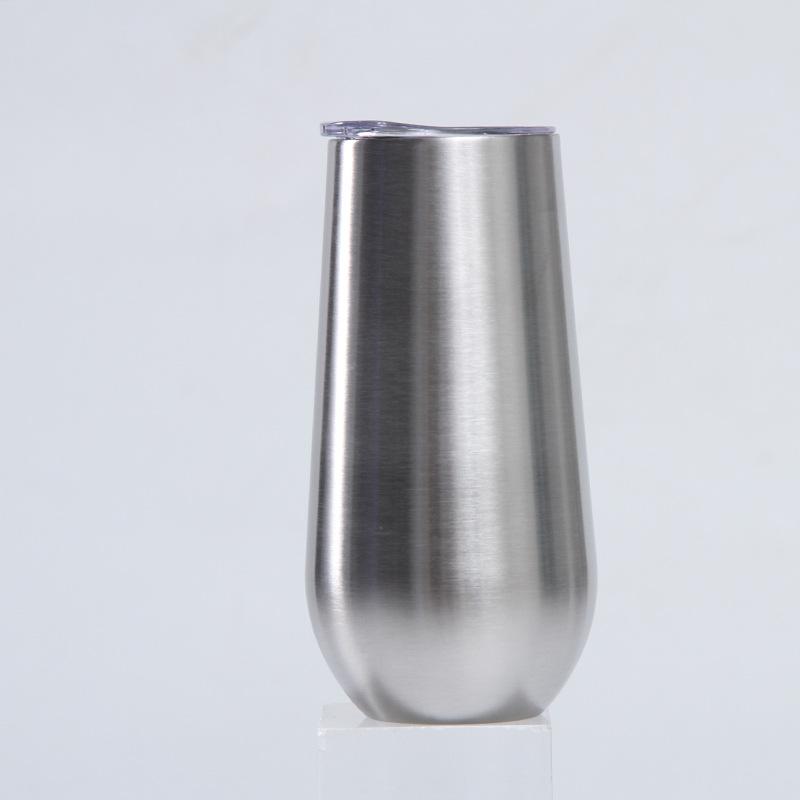 6Oz Eggshell Cup 304 Stainless Steel Swig Double-Layer Vacuum Thermos Cup Creative Red Wine Glass U-Shaped Cup