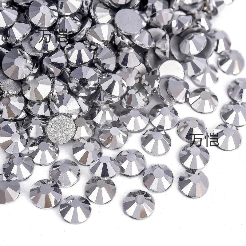 Ss3-Ss16 Mixed Size Flat Bottom Drill, Mobile Phone Case Diy Sticker Diamond Crystal Glass, Creative Nail Art Jewelry Accessories