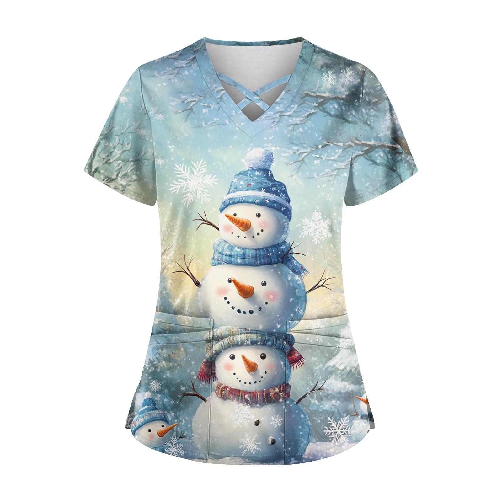 Женская модная рабочая одежда с v-образным вырезом — фото 10