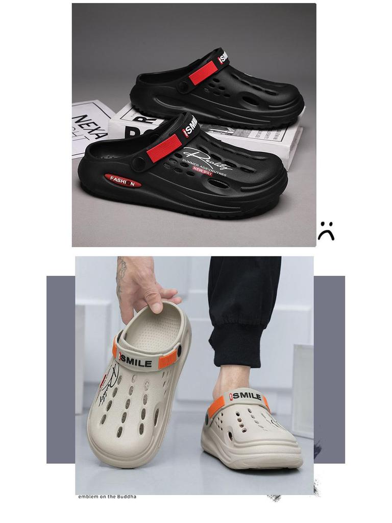 Herren Sommer Indoor/Outdoor EVA Dual-Trage-Slipper: Schrittgefühl Sandalen für Strand und Zuhause