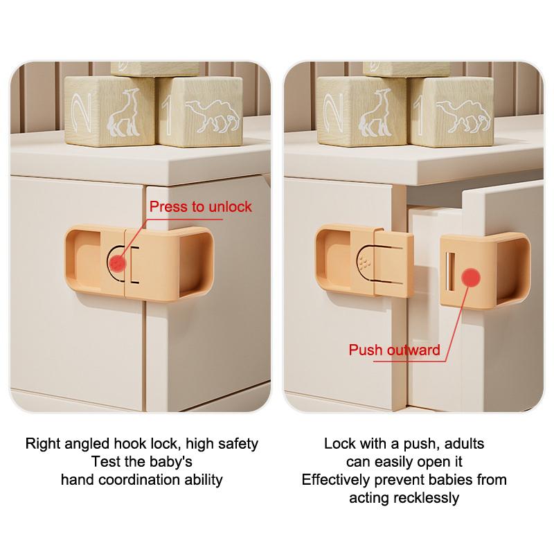 1Pc Home Baby Safety Locks Drawer Lock Anti-Pinching Hand Cabinet Drawer Locks Refrigerator Children Protection Lock Buckle