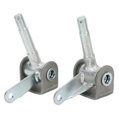 1 Pair M16 Front Steering Knuckles Right Left Steel Alloy Spindle Bracket Set Fit for 110cc 125cc 150cc 200cc 250cc Go Kart