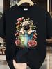 Spring Floral Pug - Dog Owner Pet Trainer Animal Puppy Lover T-Shirt All-Season Versatile Casual T-Shirts And Classic T-