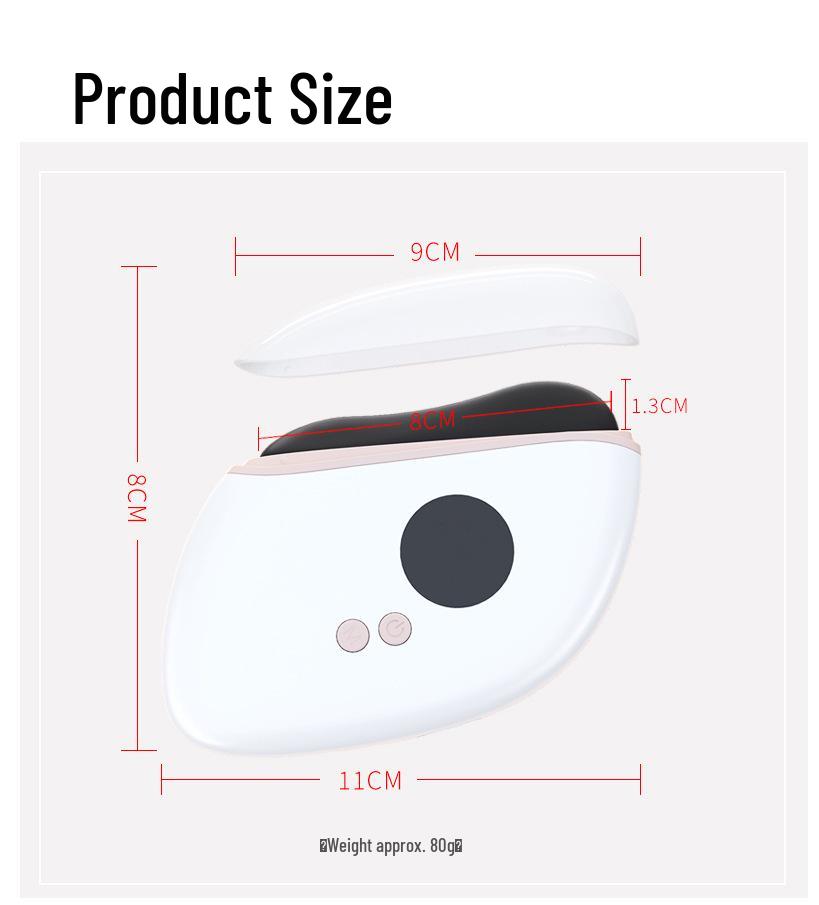 Electric Meridian Gua Sha Massager: Full Body, Heated Bianstone with Suction for Essential Oil Massage