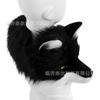 Original Plush Canine Animal Head Mask, Fox-shaped Shawl, Realistic Plush Cosplay Personalized Shawl Clothing