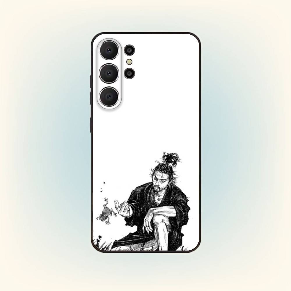 Vagabond M-Miyamoto M-Musashi Fodral För Samsung S26,S25,24,23,22,30,21,10,9,Ultra,Plus,Lite,Svart Mjukt Fodral