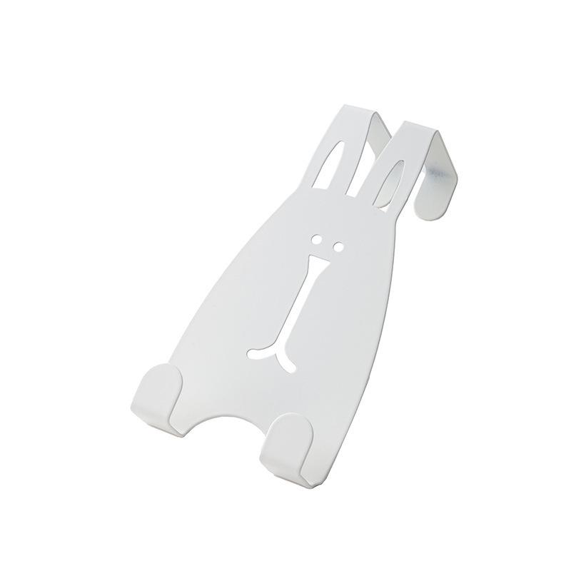 No-Drill Silent Wrought Iron Over-Door Clothes Hook & Storage Rack