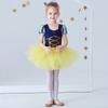 Elegant Girls Dance Skirt Summer Short Sleeve Fluffy Mesh Ballet Dress Slim Comfortable Girl Stage Show Costumes