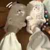 Wool slippers, winter office indoor slippers, noise-reducing living room slippers