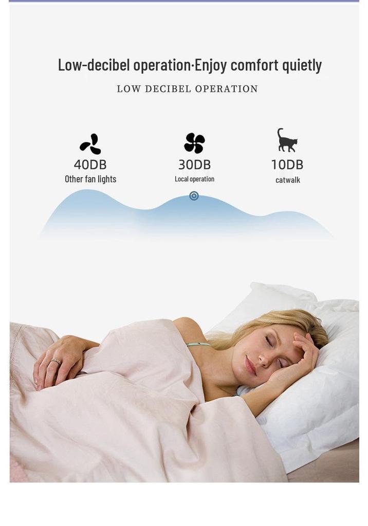 Invisible Fan Light: Modern, Energy-Saving Ceiling Fan for Bedroom or Living Room