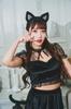 Clearstone GLOWHOLIC Halloween Cosplay Costume Girly Cat for Women, Black