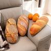 Four Kinds Plush Bread Long Pillow Stuffed Caramel Sesame Milk-Flavored Food Plushie Back Support Cushion Sleeping Companion
