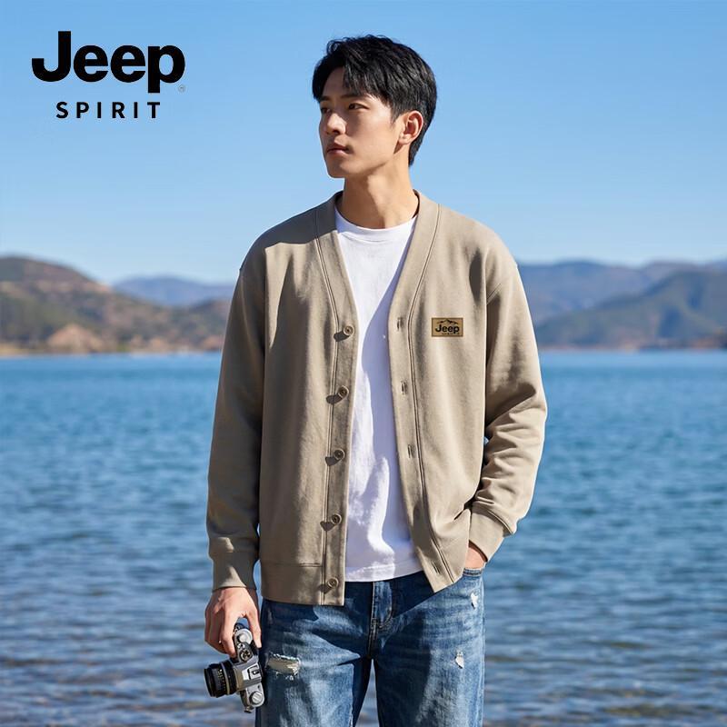 Мужской вязаный кардиган JEEP SPIRIT с V-образным вырезом M