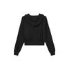 Nike Sportswear Daisy Logo Embroidered Fleece Hoodie Women Tops Black DO7257-010