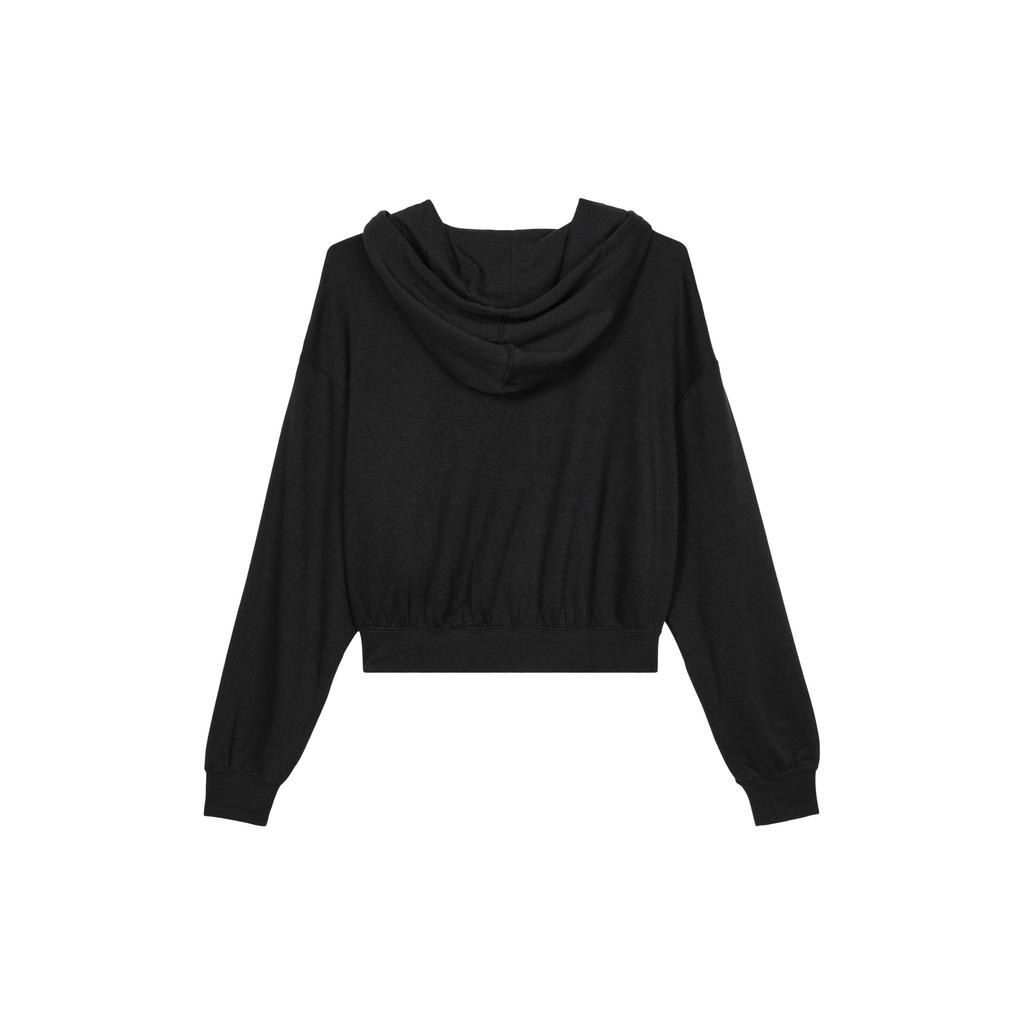 Nike Sportswear Daisy Logo Embroidered Fleece Hoodie Women Tops Black DO7257-010