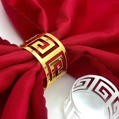 7pcs Round Napkin Holder Rings Set Stylish Dinner Table Decorations For Valentines Wedding Party
