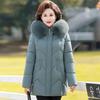 Autumn and Winter New Middle-aged and Elderly Cotton-padded Clothes Large-size Mother-padded Jackets Winter Hooded Jackets