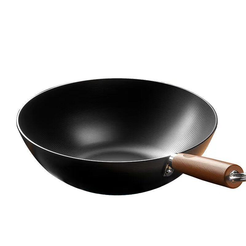 Yuzhuxun 28cm Japanischer Antihaft-Eisen-Wok