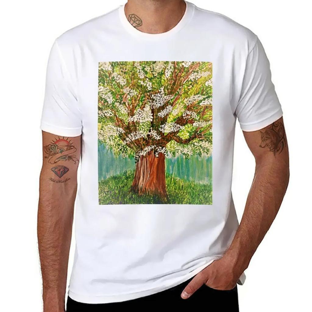 Peace tree T-Shirt oversized graphics mens t shirts casual stylish