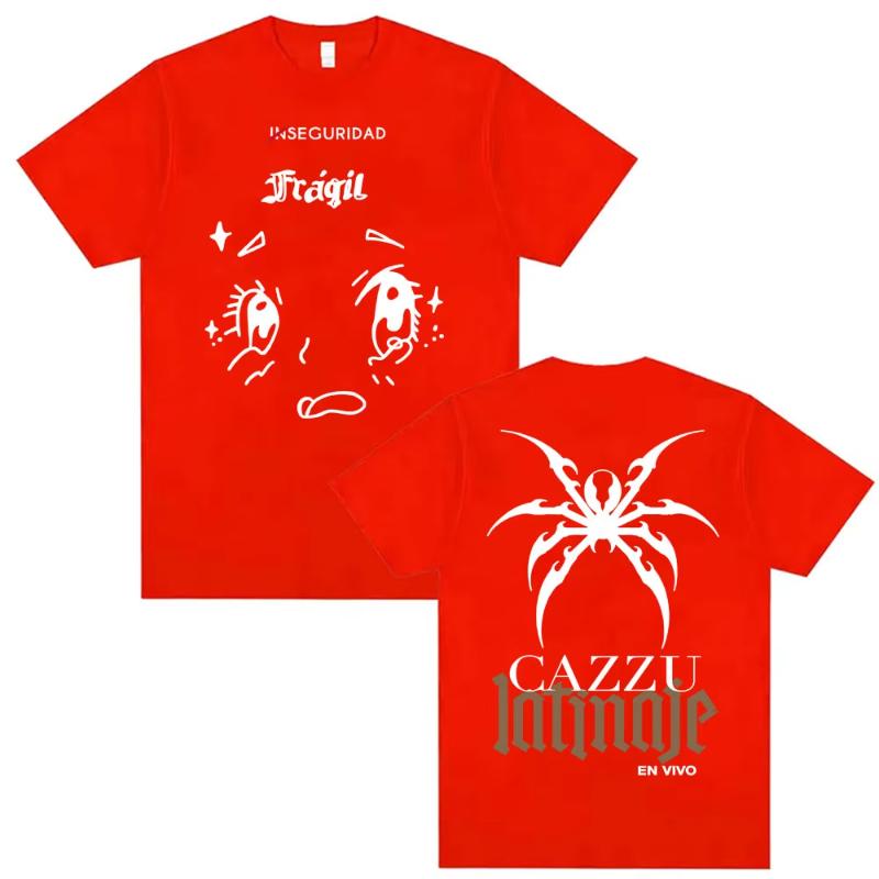 2026 Summer New Karzu Latinia Pattern Tshirt Summer Trend Fan Enthusiast Printed Top Street Style Short Sleeve
