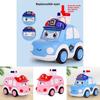 Plastic Pressing Police Car Toy For Kids With Push Drive And Visual Development