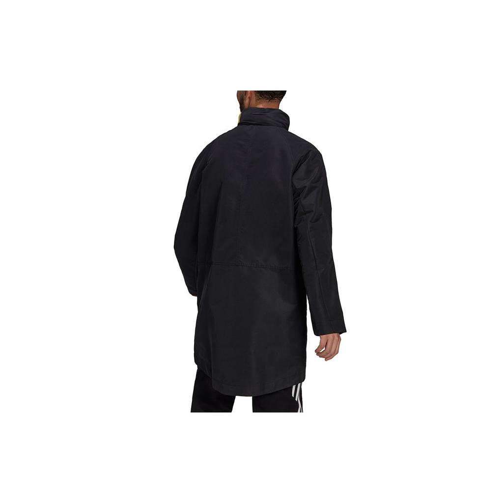 adidas Parka Casual Mid-Length Stand Collar Jacket Men Outerwear Black GM3844