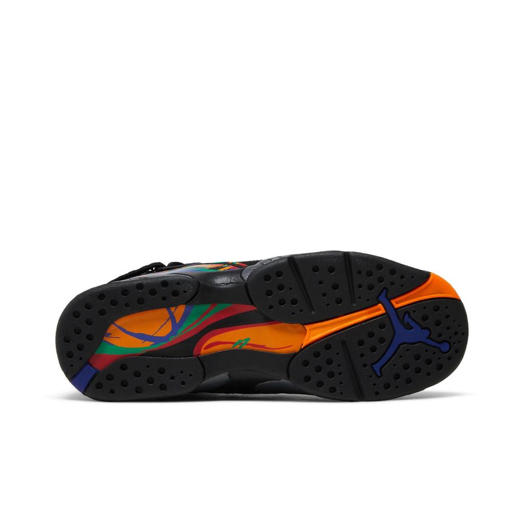 Air Jordan 8 Retro Grade School 'Tinker - Air Raid' (Unisex) Black / Light Concord-Aloe Verde-University Red-Orange Peel Kids' Basketball Shoes