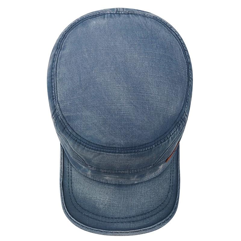 NORTHWOOD High Quality All Seasons Bamboo Cloth Washed Suede Flat Top Hat for Men Women Solid Color Breathable Peaked Cap