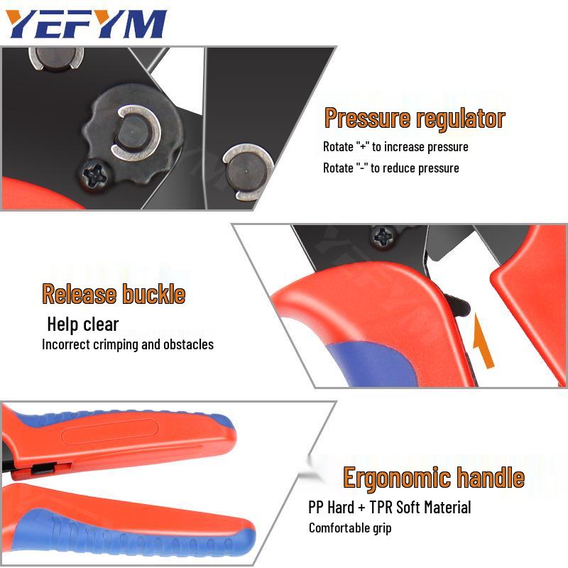 SN-48BS Crimping Tool for Spade Terminals: Cold Crimp Pliers for 2.8/4.8/6.3 Circuit Repair