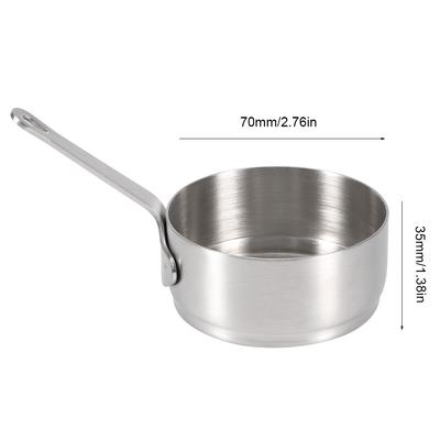 100ml 4oz Edelstahl Gewürz-Saucenschale, Kochtopf Soßen-Dip-Schale Saucenbehälter Soße mit Griff