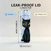 1PC Night Moon Black Cat 750ml Color Plastic Sports Water Bottle Leakproof Flip Straw Lid Suitable for Sports Office Home Use