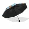 1pc Dog-themed illustration Umbrella with Plastic Handle,Compact & Stylish,Cartoon Pattern,Outdoor UmbrellaPT412