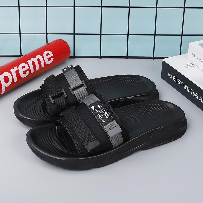 

39-45 Летние домашние тапочки для мужчин Дизайнерские роскошные сандалии Повседневная обувь для пляжа для мальчиков Tênis Masculino Бесплатная доставка 39 чёрный