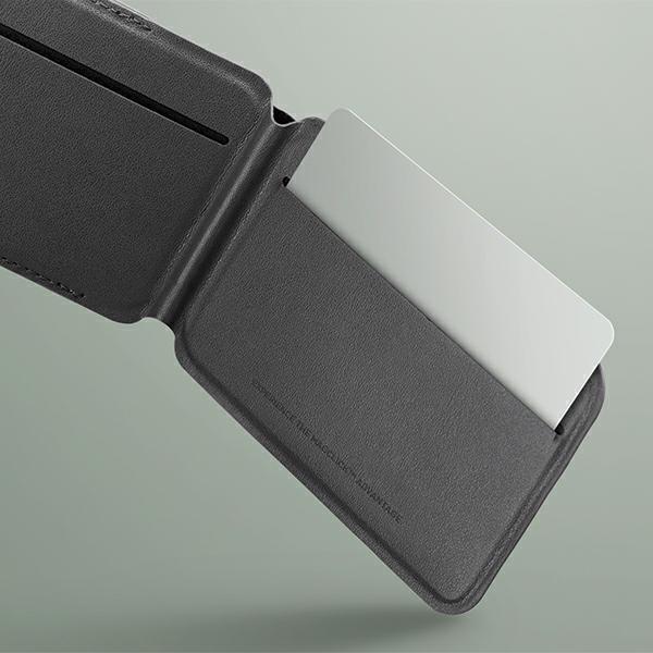 Uniq Lyden Ds Magnetyczny Portfel Rfidi Stojak Na Telefon Beżowo-Zielony/Ivory-Lichen Green