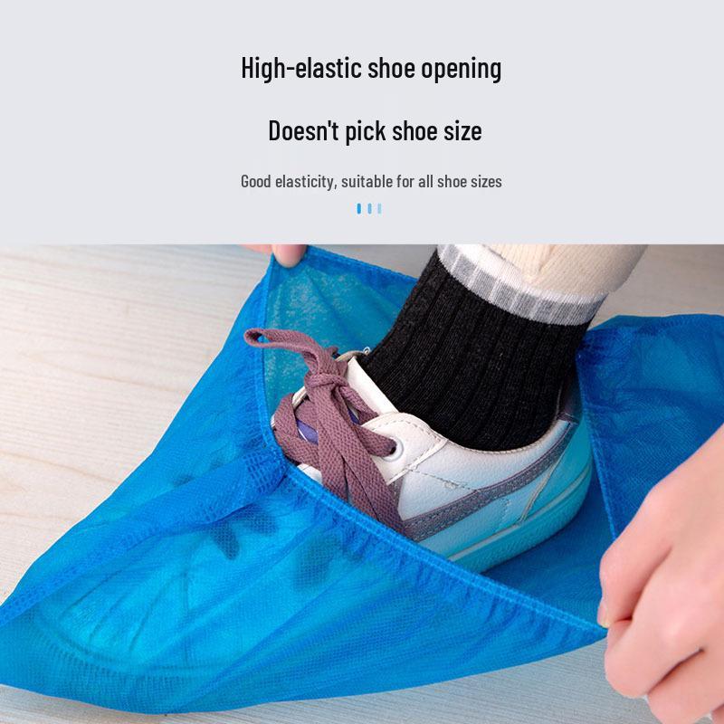 Disposable Non-Woven Dustproof Non-Slip Breathable Shoe Covers for Indoor Use In Homes, Workshops, and Cleanrooms