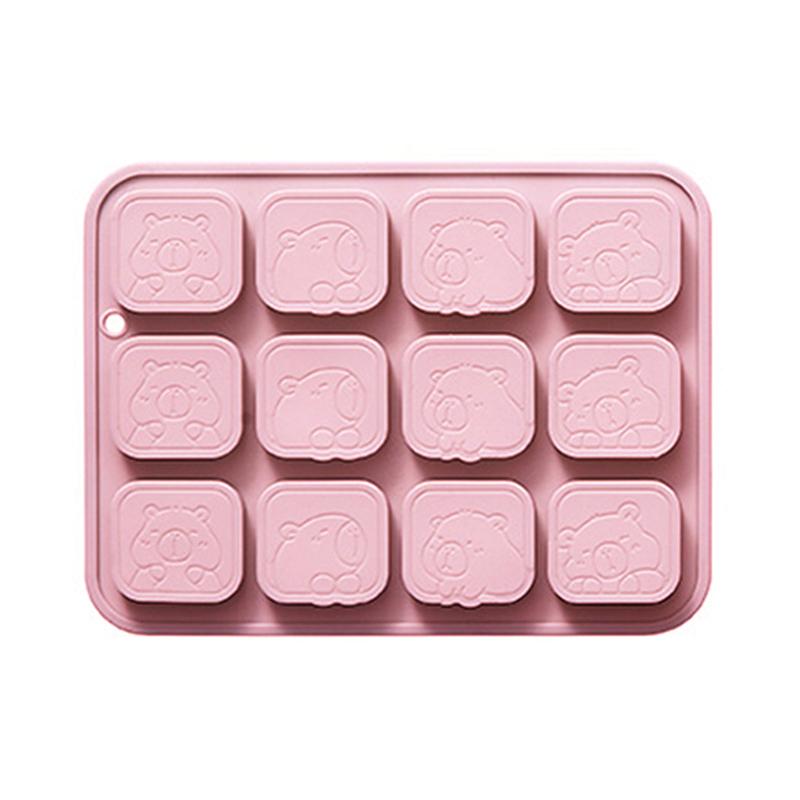 

Мультфильм Капибала Животное Силиконовая Капибара Шоколадная Форма Помадка Конфеты Желе Форма Торт Декор Выпечка Ледяной Поднос Подарки Инструмент Для Выпечки розовый