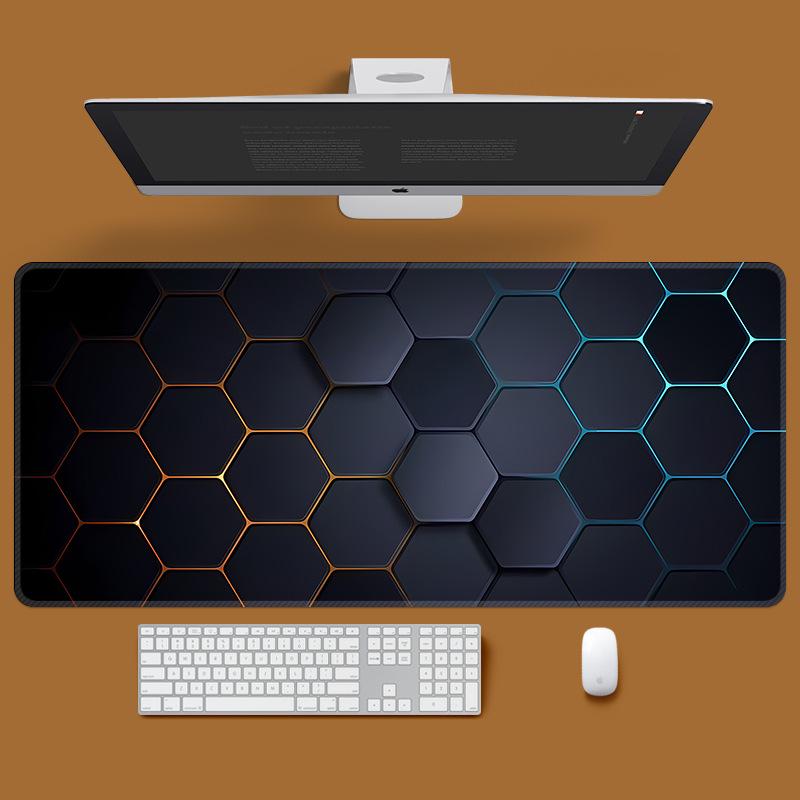 

Очень большой нескользящий игровой коврик для мыши для общежитий - Толстый, прочный дизайн для клавиатур и ноутбуков 900x400x4mm